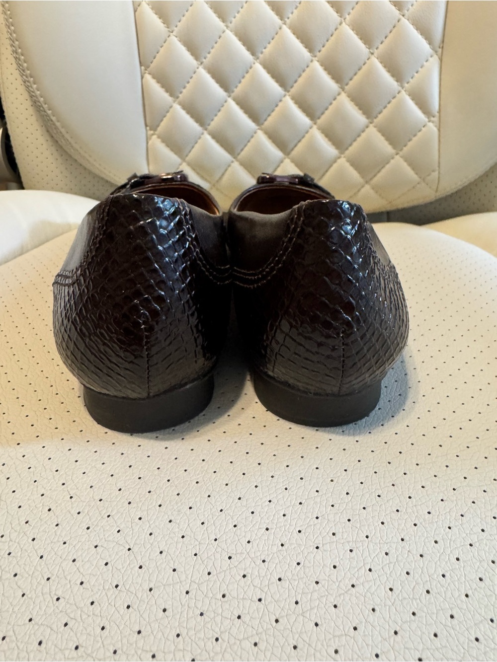 Nurture Women’s Brown Leather Ballet Flats Buckle Shoes – Size 7.5 - Picture 3 of 7